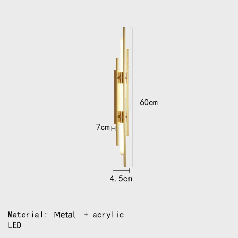 Exquisite nordische LED-Wandleuchte