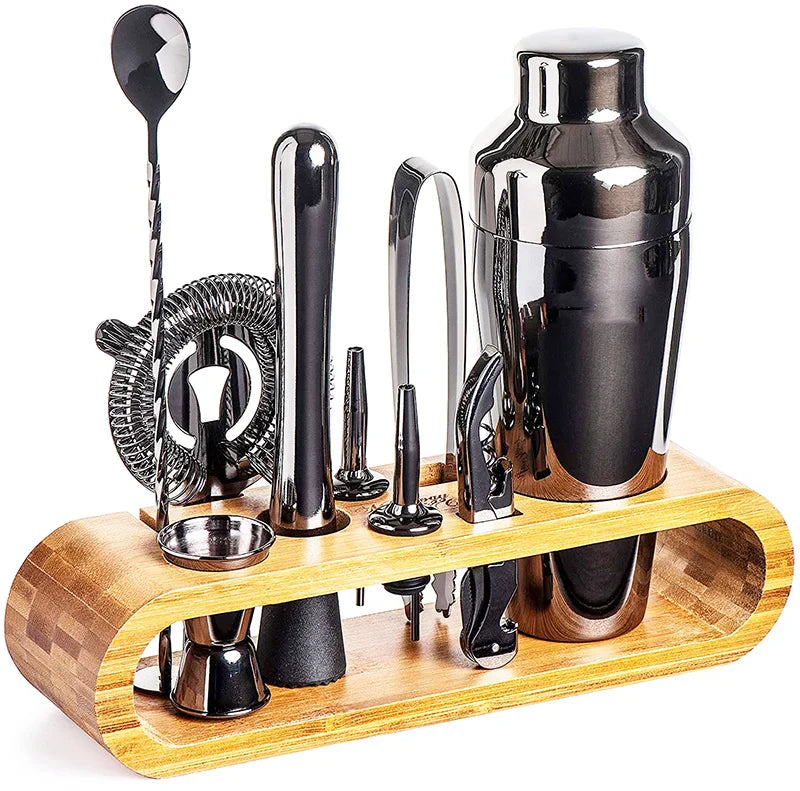 Frendorf | MixArt Metallisches Bar-Set | Elegantes Cocktail- und Barkeeper-Set | Perfekte Getränke leicht gemacht