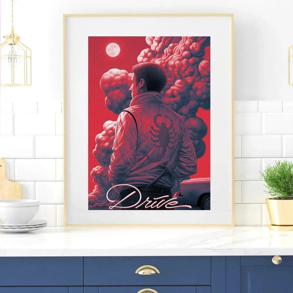 Fahren Film Plakat Zuhause Zimmer Dekor Wohnzimmer Schlafzimmer Ästhetik Kunst Wandmalerei Aufkleber