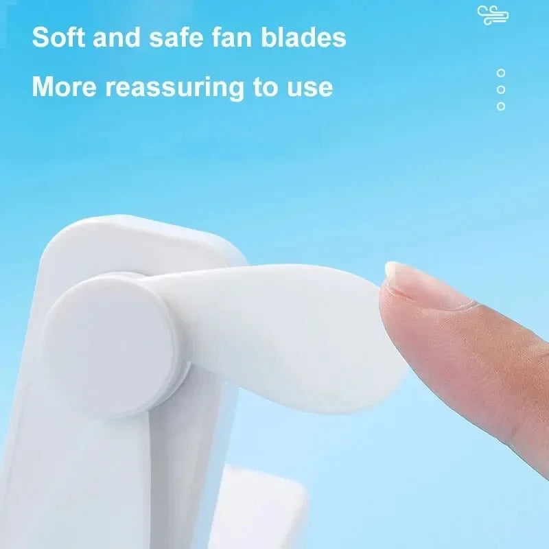 Frendorf | BreezeFold | Mini-Faltventilator | Ultraleicht & Leise | USB-Akku & Kompaktes Design