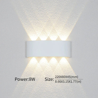Moderne Beleuchtung, Innen- oder Außenbereich: Die vielseitige LED-Wandleuchte
