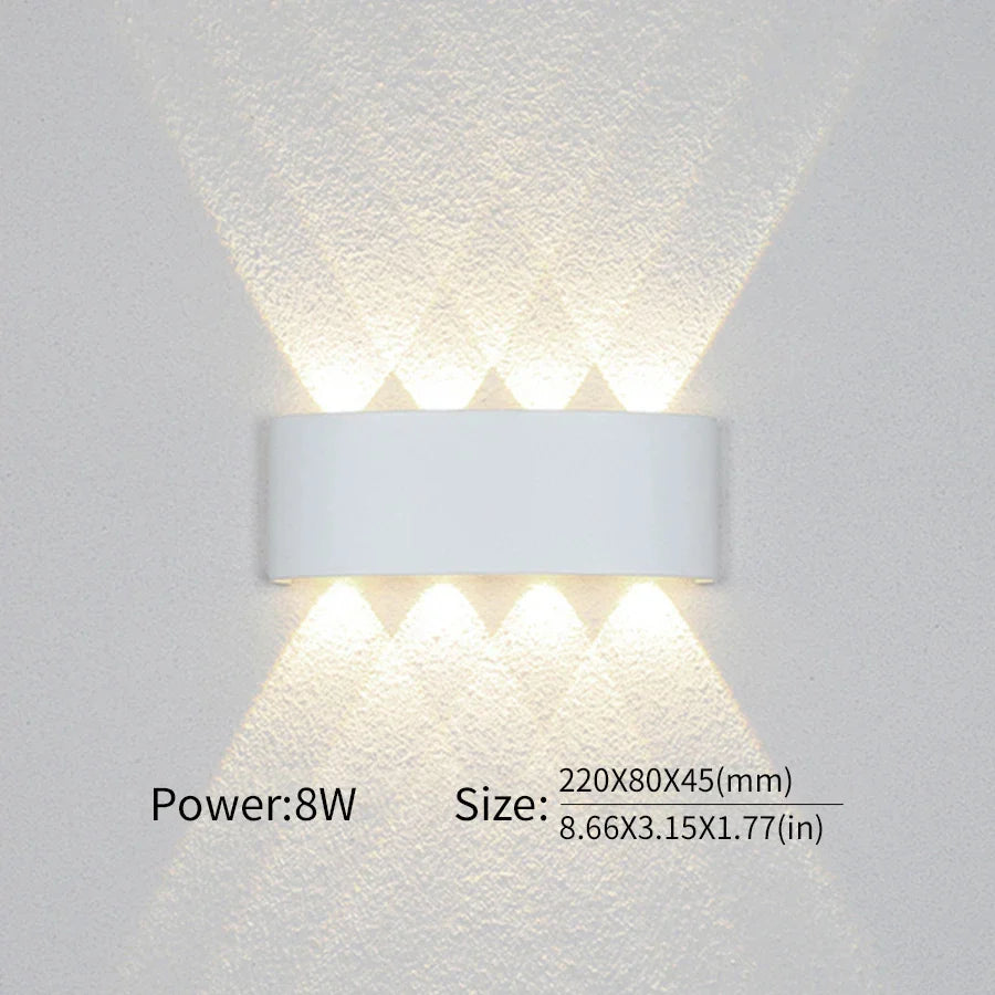 Moderne Beleuchtung, Innen- oder Außenbereich: Die vielseitige LED-Wandleuchte