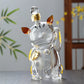Cat Shaped Glass Decanter Glass Holder with Stopper Bottle Drinkware Dispenser Carafe 1000ml for Dining Party Decoration Gift