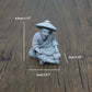 Miniatur Alter Fischer Schach Spielen Sand Steine Figur Aquarium Ornamente Feengarten Bonsai Steingarten Landschaft Raumdekoration