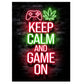 Frendorf | GameVibe Exquisite Gaming Art Poster Leinwanddruck | Hochwertige Wandkunst | Dekoration für Gamer & Spielzimmer