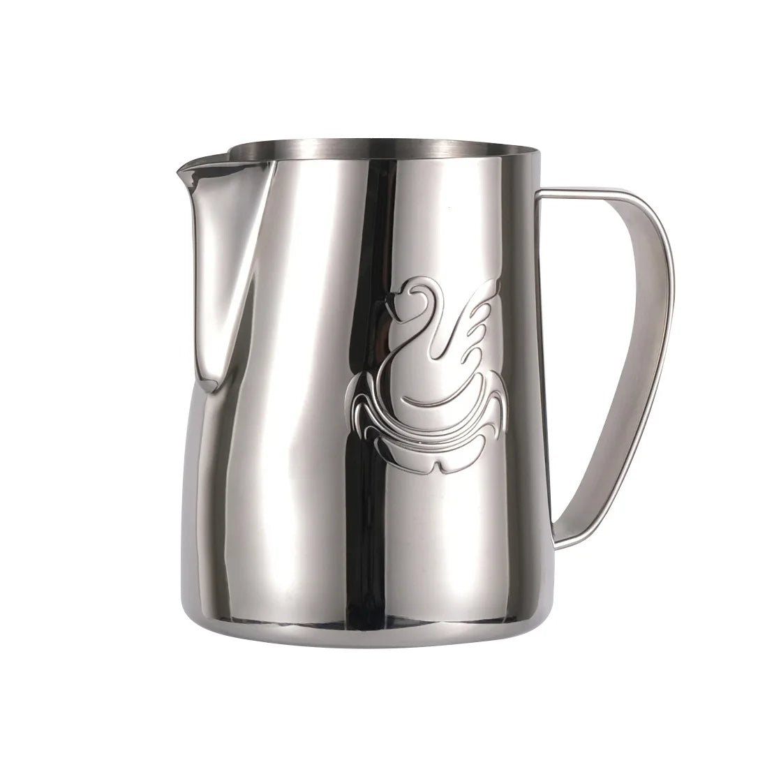 600ml Edelstahl-Kaffeekanne Milchaufschäumer Tasse Sahnebereiter Espresso Latte Art Werkzeug Eleganter Schwan