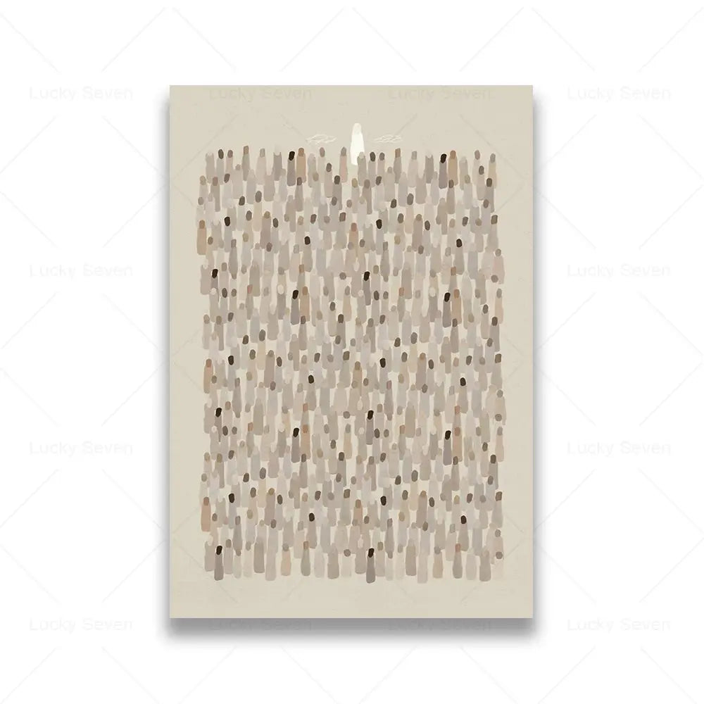 Jesus speiste 5000 Minimalistische Wandkunst