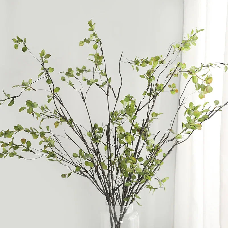 Frendorf | 110 cm Einzelherbstblattpflanzenstrauß – Künstliche Kunststoffblumen zur Bodendekoration, Hochzeit & verwelktes Rattanarrangement