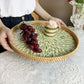 Lotusblatt Rattan & Muschel Obstkorb Tablett