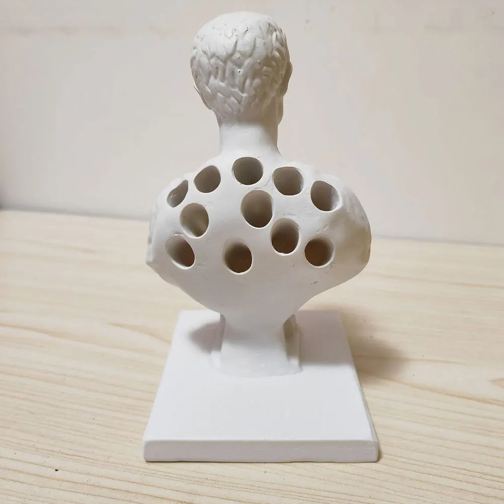Julius Caesar Statue Stifthalter Kreative Schreibtisch Stifthalter Dekorativer Stifthalter Organizer Bleistiftbehälter für Schreibtisch
