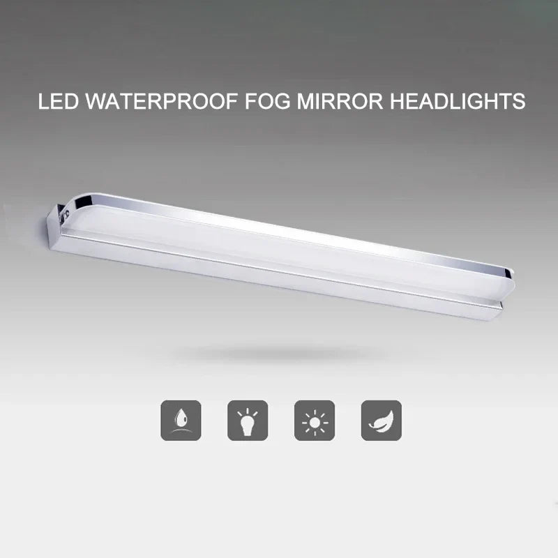 Moderne LED Badezimmer Spiegel Wandlampe - 9W/12W Edelstahl Vanity Lichtarmatur