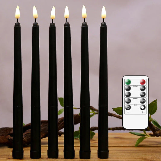 Frendorf - Schwarze LED-Teelichter ohne Flamme mit Fernbedienung für eine unvergessliche Atmosphäre
