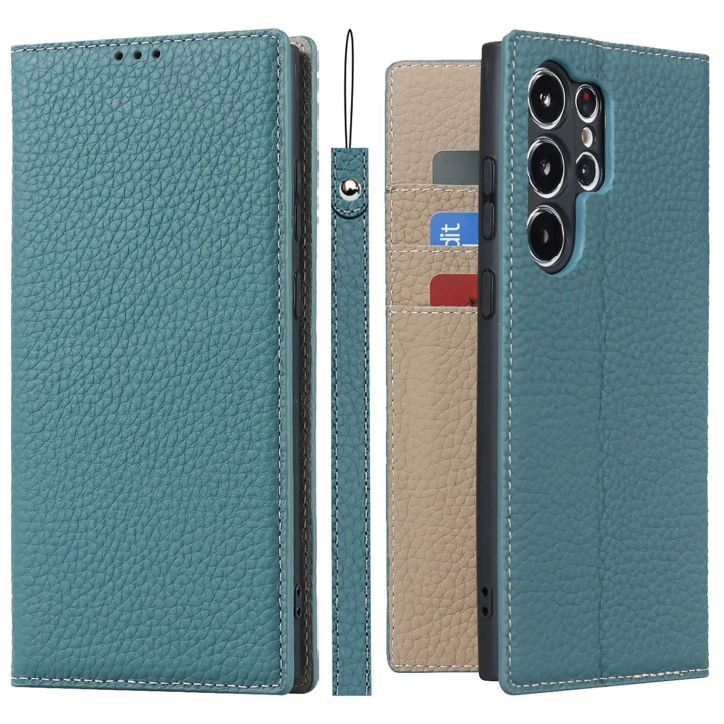 Frendorf |  Echtleder-Brieftaschenhülle für Samsung Galaxy S23 Ultra