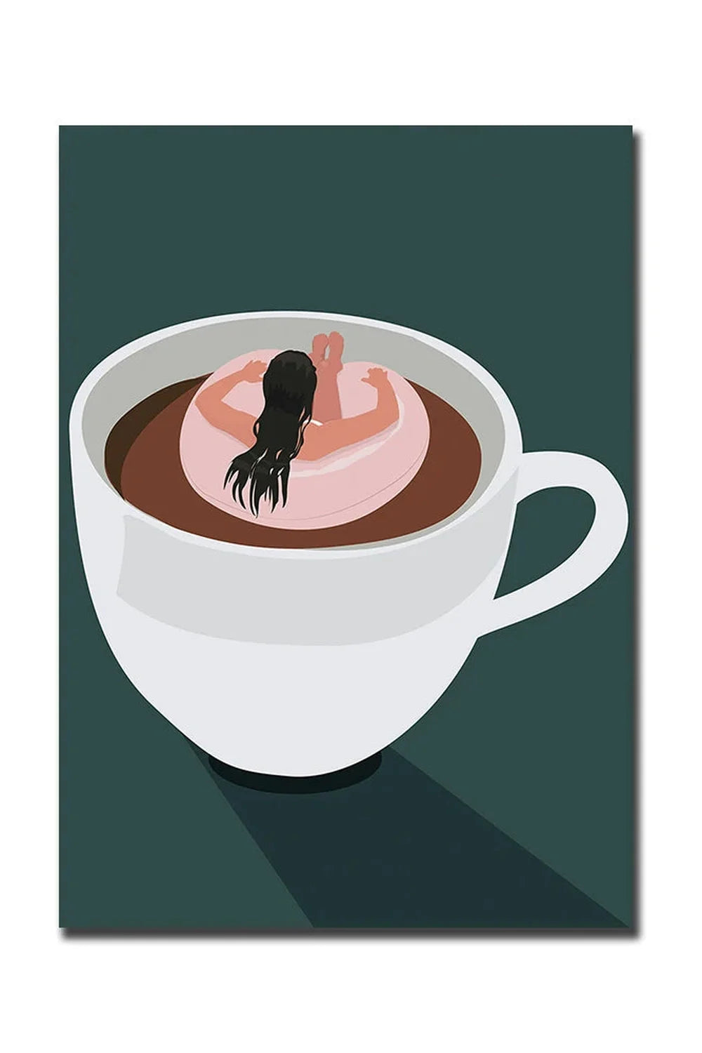 Guten Morgen Kaffee Leinwand Poster