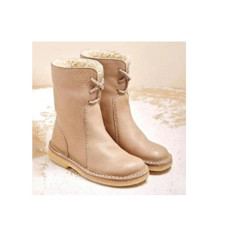Frendorf | Wasserdichte Kalbsleder Stiefel mit Wollfutter