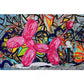 Graffiti-Ballon, guter Hund, Pop-Art-Poster, Druck auf Leinwand, Gemälde, abstraktes Bild für Wohnzimmer, Heimdekoration, rahmenlos