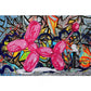 Nachdenklich stimmendes Graffiti Ballon Poster