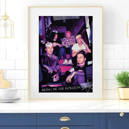 Band B-Bring Me The H-Horizons Poster Home Raum Dekor Wohnzimmer Schlafzimmer Ästhetik Kunst Wandmalerei Aufkleber