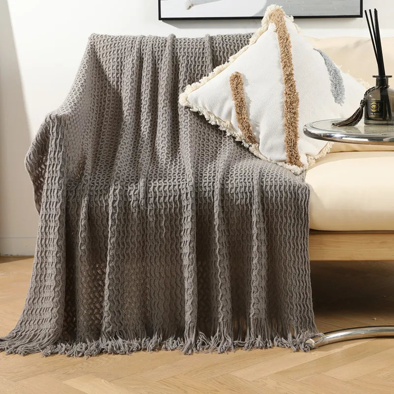 Sofa Wurfdecke mit Quasten Nap