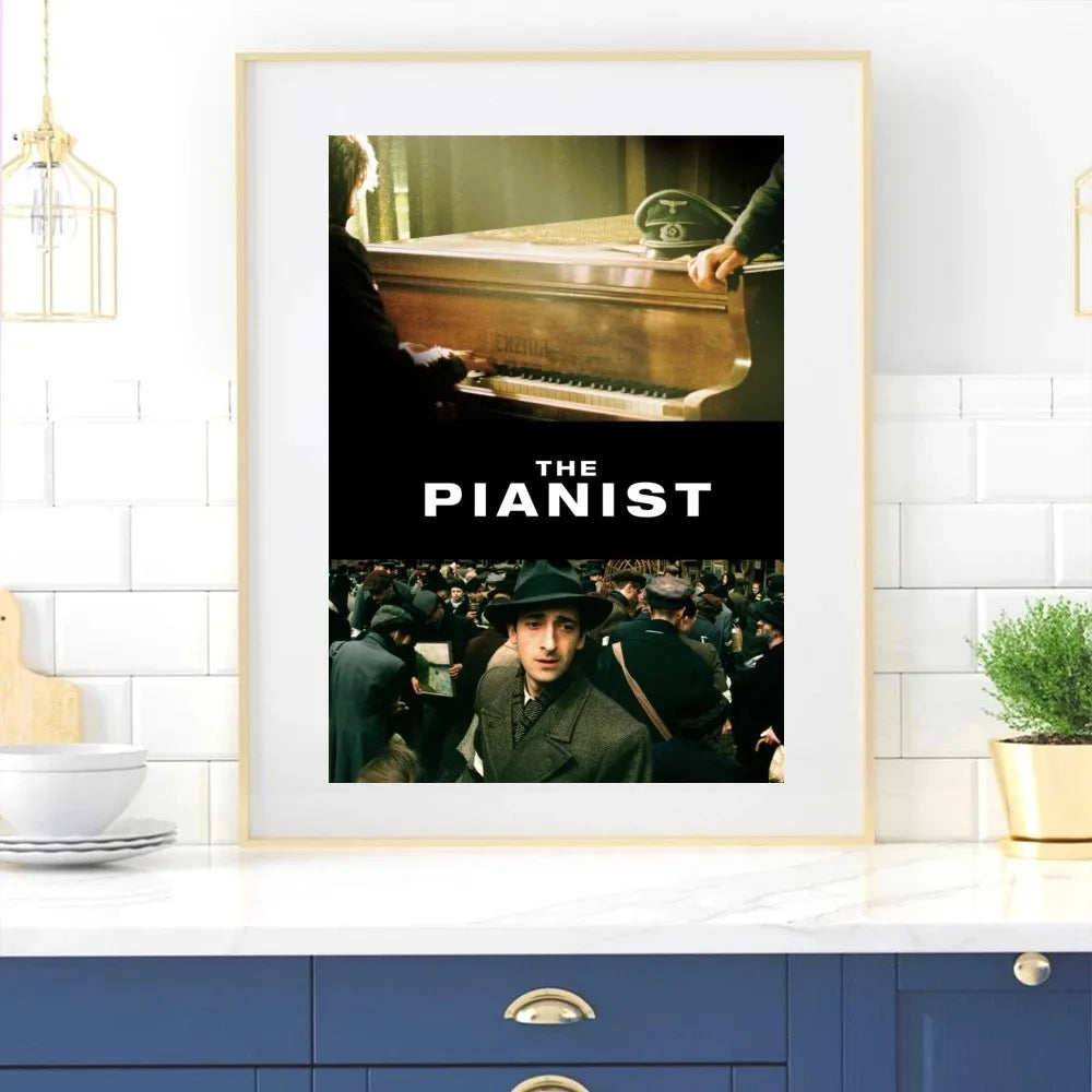 Movie The Pianist Poster Home Room Decor Livingroom Bedroom Aesthetic Art Wall Painting Stickers