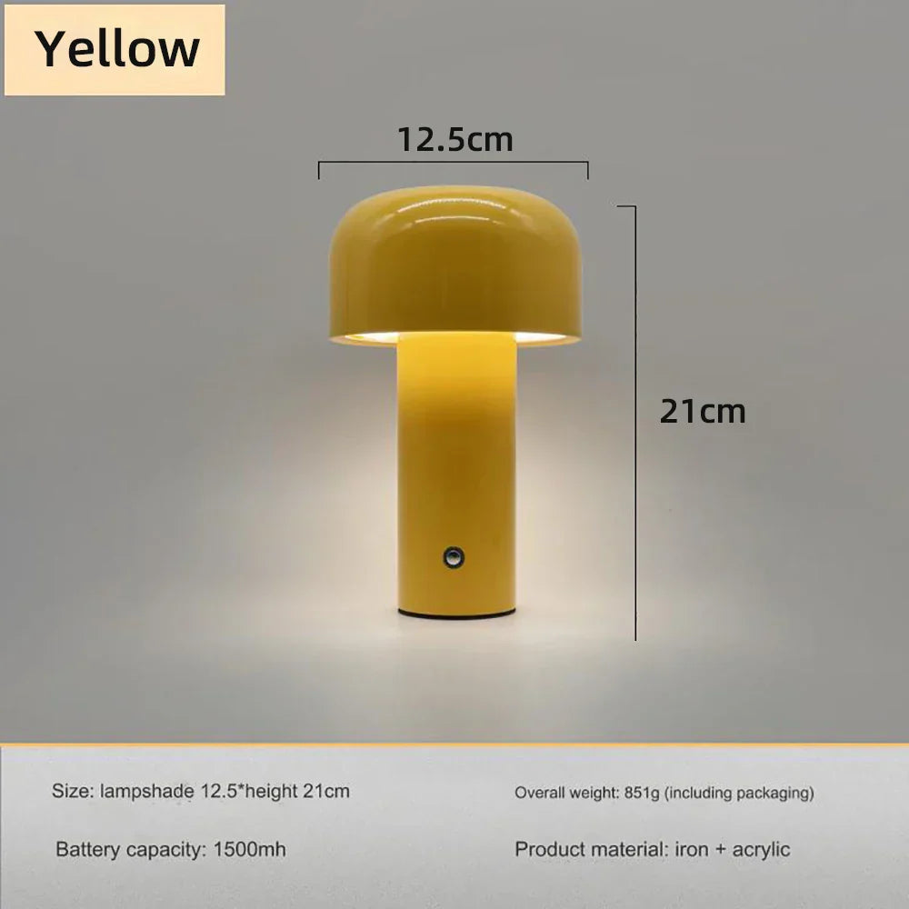 Pilz LED wiederaufladbare Tischlampe