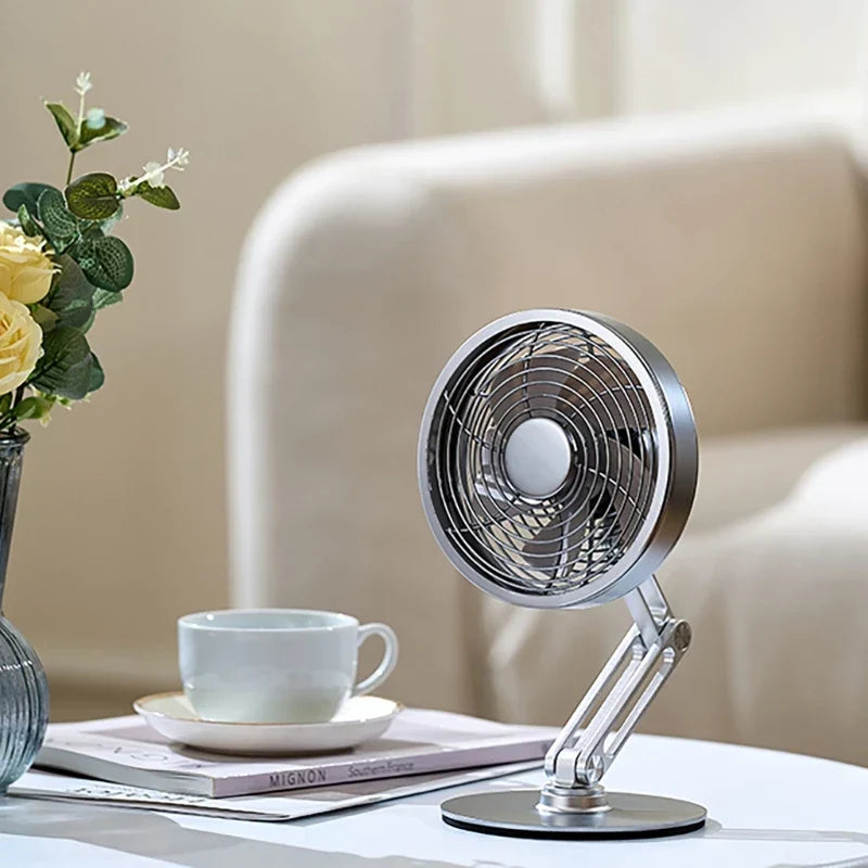 Frendorf | Höhenverstellbarer Stand Kompakt Turbo Mini Tischventilator