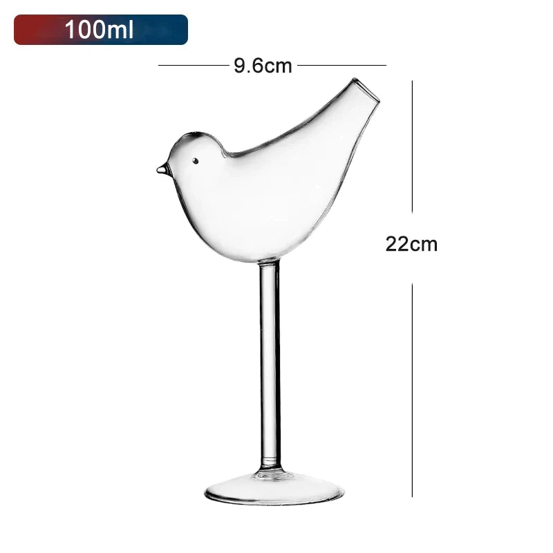 Frendorf | AquaSpirits Kreatives Cocktailglas | Transparentes Design mit Strohhalm | Pufffisch, Oktopus, Schwan & Vogel | Perfekt für Party & Bar