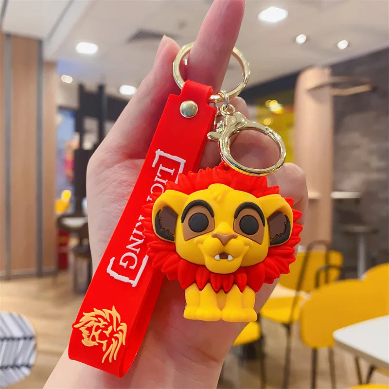 Anime Disney Schlüsselanhänger - Süßer Mickey Mouse, Minnie, Lilo und Stitch Cartoon Schlüsselring, Ornament und Autoanhänger, Perfekte Geschenke für Kinder