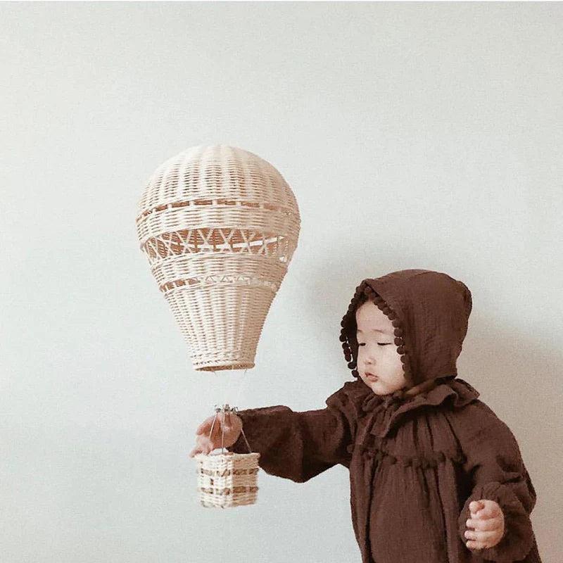 Handgefertigtes Rattan Woven Luftballon Mobile Ornament