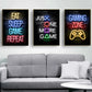 Frendorf | GameVibe Exquisite Gaming Art Poster Leinwanddruck | Hochwertige Wandkunst | Dekoration für Gamer & Spielzimmer