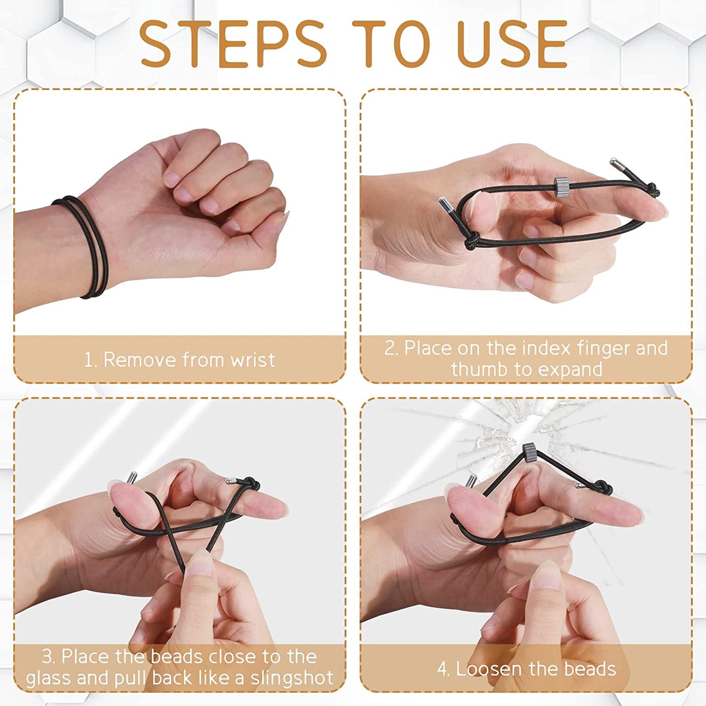 Frendorf | Auto-Fenster-Glasscherben-Armband