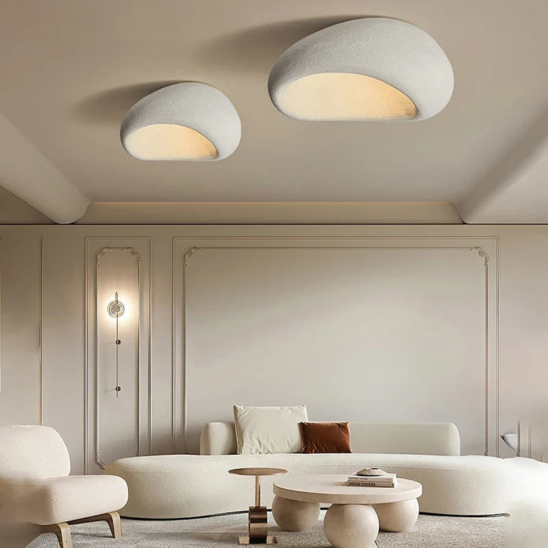 Wabi-Sabi Inspirierte LED Deckenlampe: Minimalistische Eleganz für Ihr Zuhause