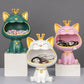 Fortune Crown Big Mouth Cat Eingang Schlüsselablage Dekoratives Ornament, Licht Luxus Einweihungsgeschenk Skulptur