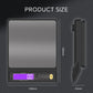 Frendorf | 5 kg/0,1 g und 10 kg/1 g digitale elektronische Küchenwaage, LCD-Display, voll wasserdichtes Edelstahl-Waagetool zum Backen