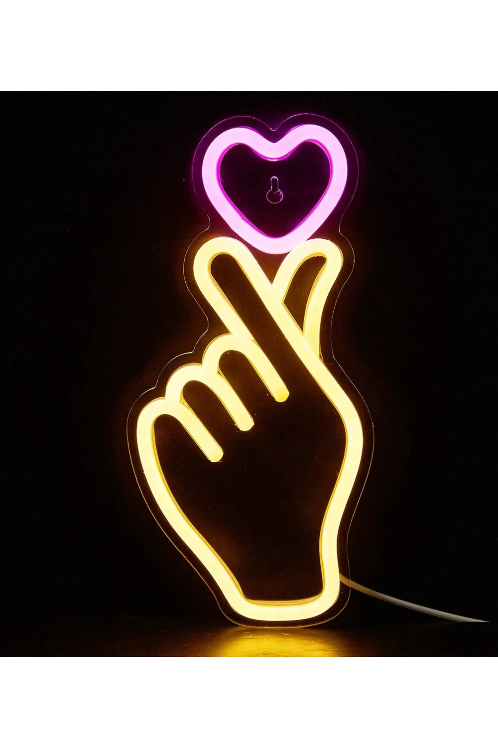 Hand Herz LED Neon