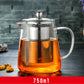 Edelstahl-Infuser-Glas-Teekanne