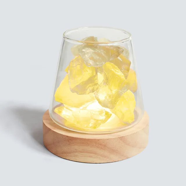 Himalaya Salzlampe - Kristall Nachtlicht & ätherisches Öl Diffusor
