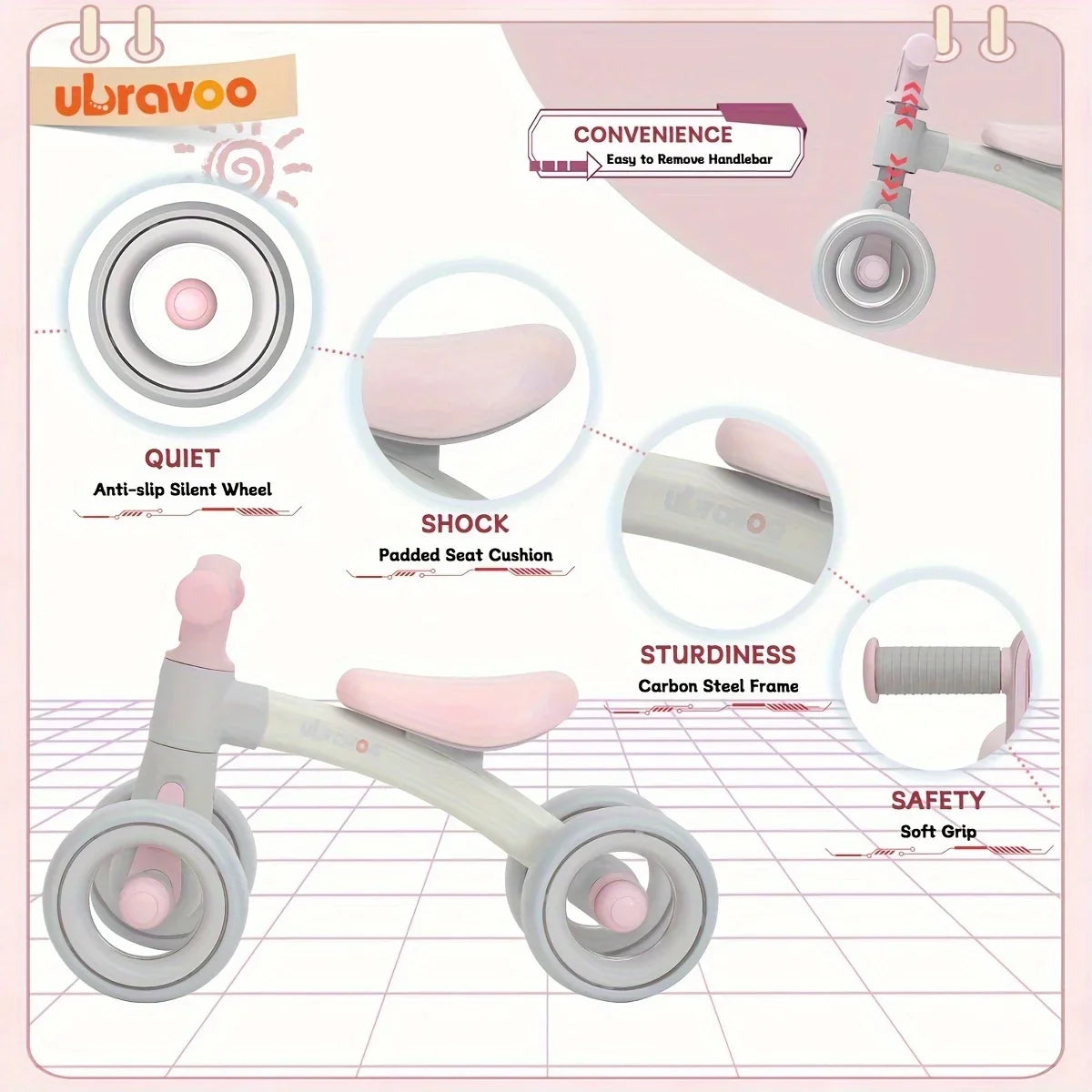Frendorf | Süßer Balance-Bike für Babys - Für Spaß und Entwicklung