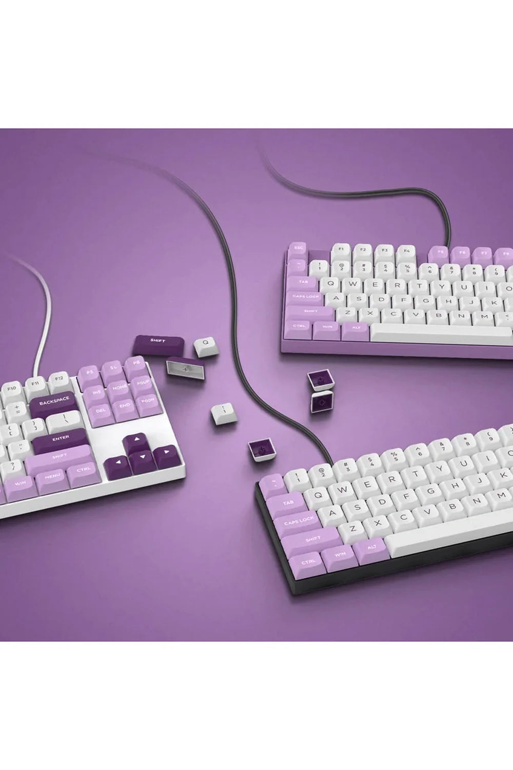 Lila Weiße ISA Keycaps