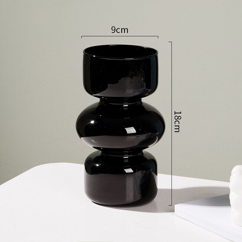 Glas Tier Vase - Mehrfarben