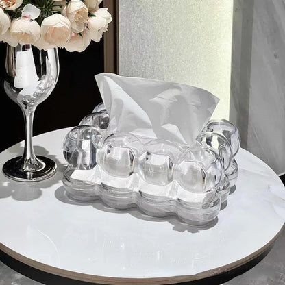 LumiScape Tissue Box – Skulpturales Acryl-Design für moderne Eleganz