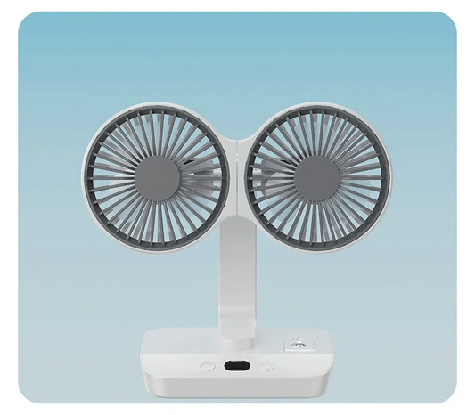 Frendorf | BreezeFlow | Kabelloser Tischventilator | Automatische Rotation & Langer Akku | Flexibel und Kompakt