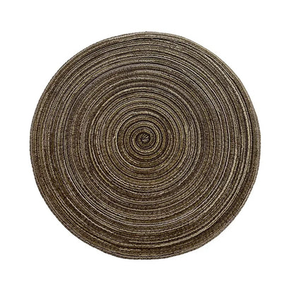 Placemats for Dining Table 1 PC,Heat-Resistant Placemats Stain Resistant Anti-Skid Washable PVC Woven Vinyl Tableware Mat,INS