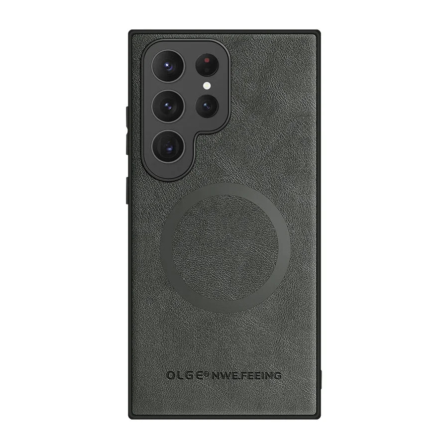 Frendorf | Magnetische Lederhülle für Samsung Galaxy mit Wireless Charging Unterstützung