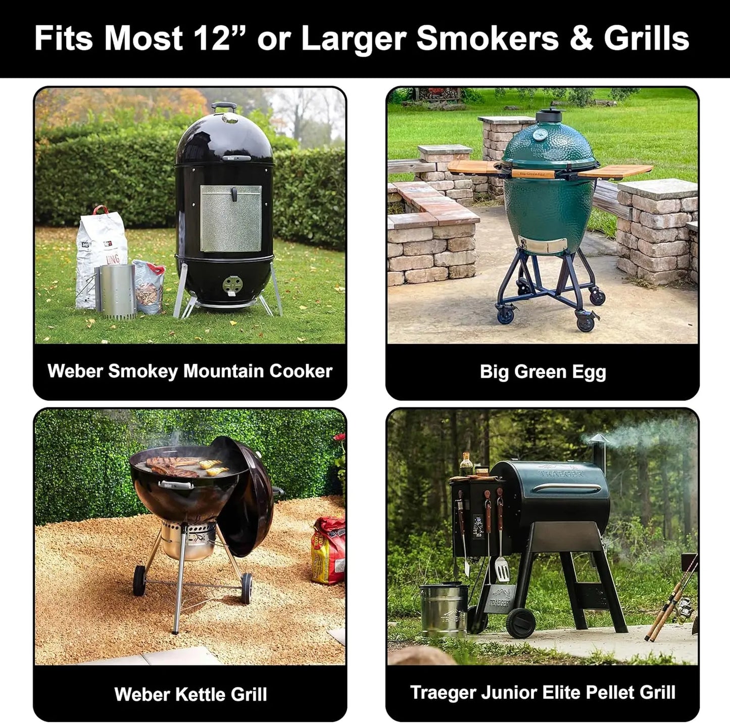 Frendorf | BBQPro Rippchenhalter | Antihaftbeschichtet | Platzsparend | Für Gasgrill & Smoker