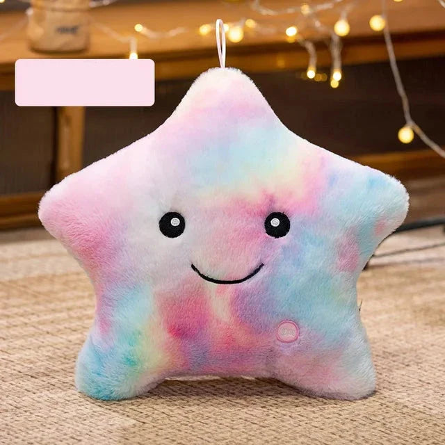 LED Stern Plüschlicht - Weiches Leuchtsternkissenpuppe, Stofftier für Kinder & Wohnkultur, Perfektes Geburtstagsgeschenk