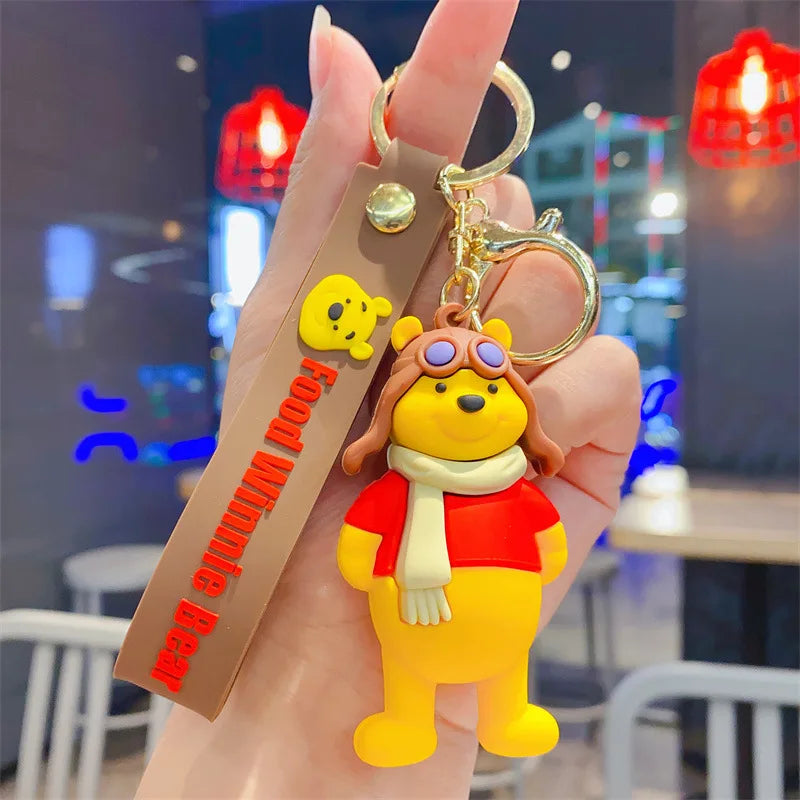 Anime Disney Schlüsselanhänger - Süßer Mickey Mouse, Minnie, Lilo und Stitch Cartoon Schlüsselring, Ornament und Autoanhänger, Perfekte Geschenke für Kinder