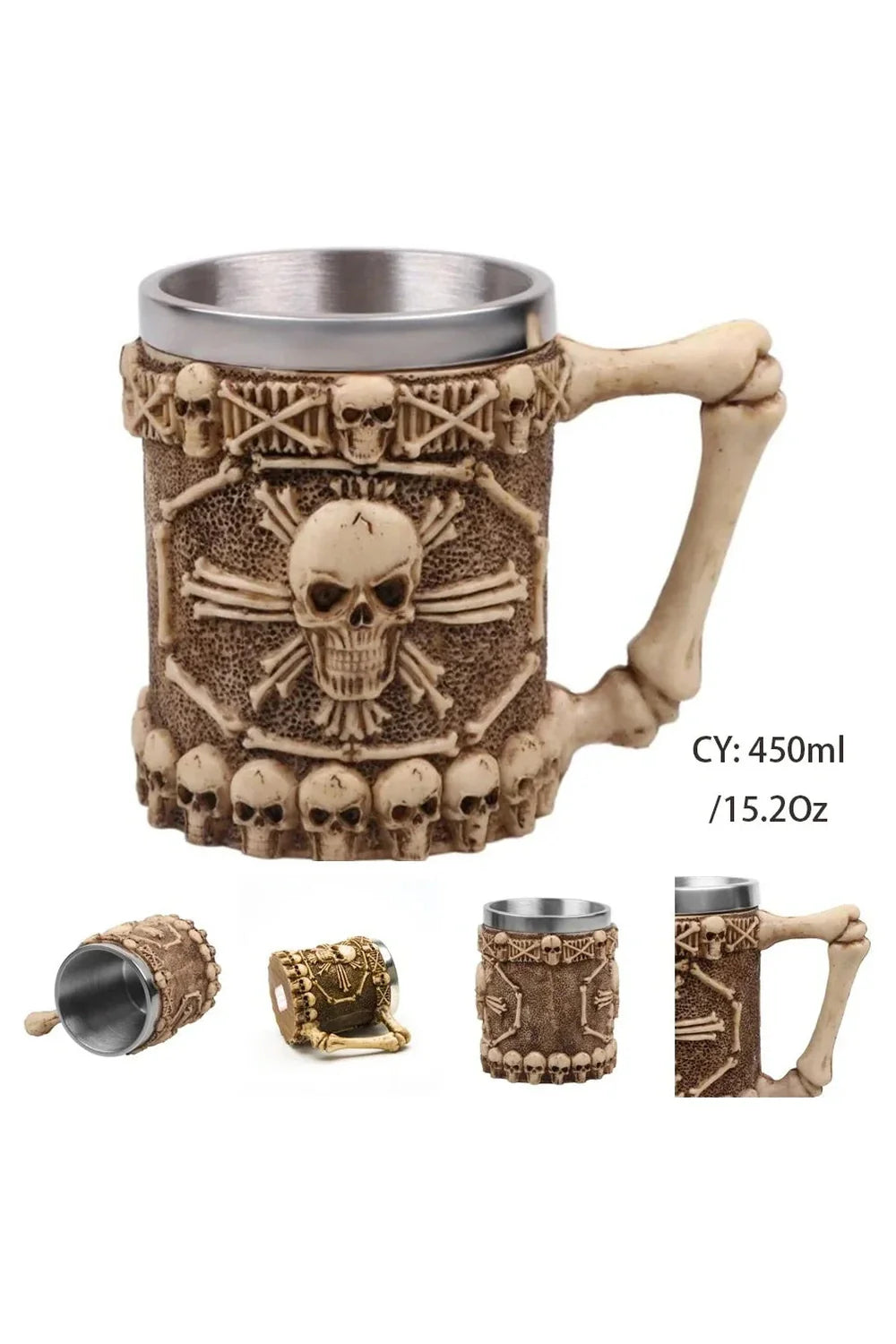 Skull Viking Bierbecher