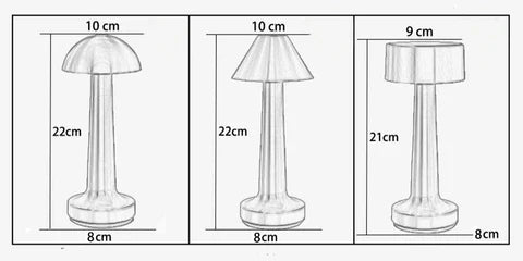 Dimmable Retro-Barstil-Tischlampe - Elegantes LED-Nachtlicht für gemütliche Atmosphäre