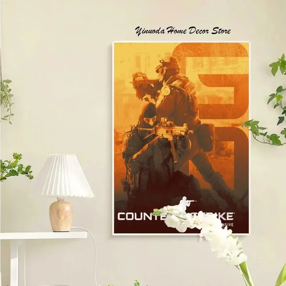 Spiel Counter-Strike 2 Poster Wandkunst Wohnkultur Zimmerdekoration Digitale Malerei Wohnzimmer Restaur